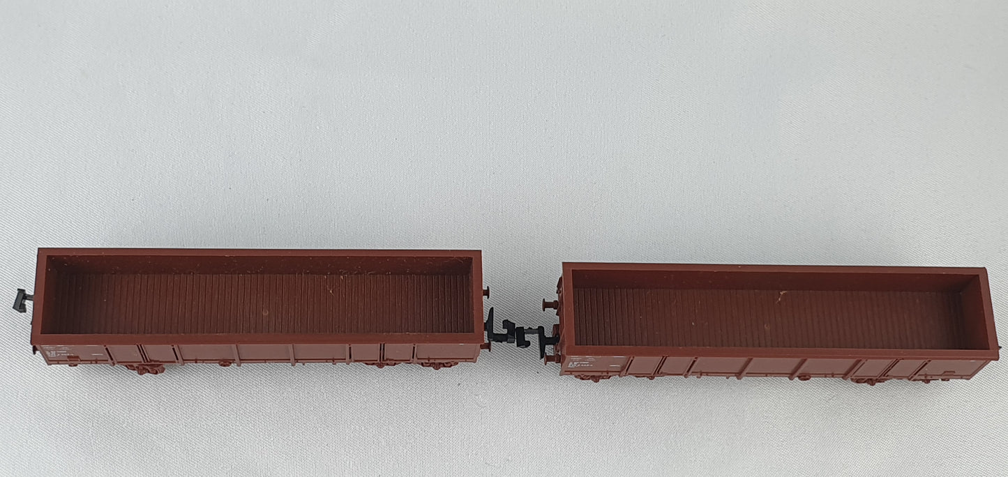 Coffret de wagons DB Lima Minitrain 320643 avec deux wagons de marchandises ouverts, emballage d'origine (CWG28)