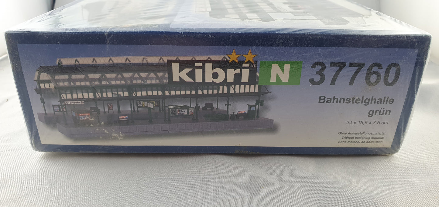 Kibri 37760 Bahnsteighalle grün OVP (EA3660)