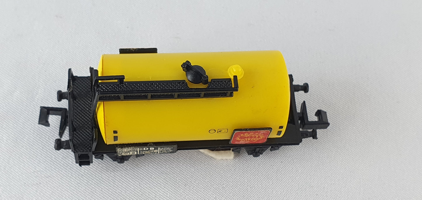 Herkat 1404 DB Kesselwagen SHELL, Schienenreinigungswagen OVP (DG890)