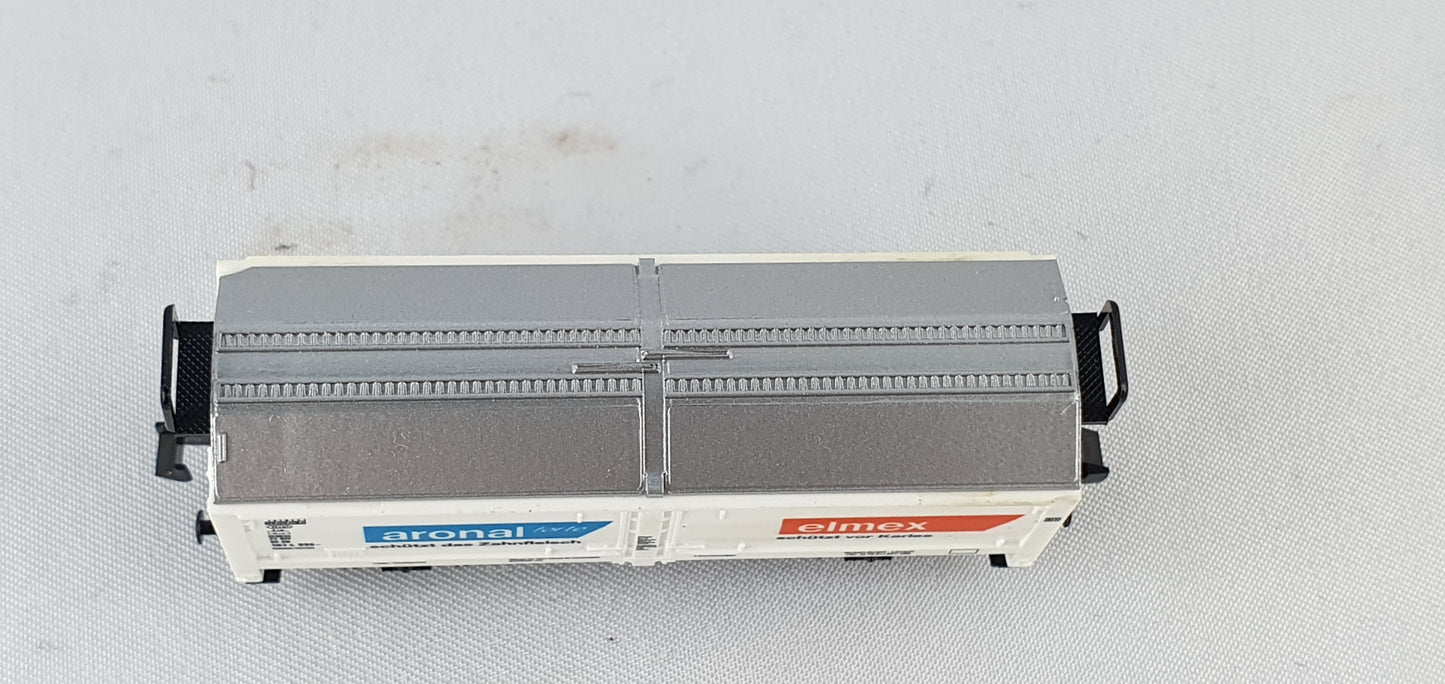 Minitrix 13949 DB Schiebedach-/Schiebewandwagen, ´aronal´ ´elmex´OVP (E4650)