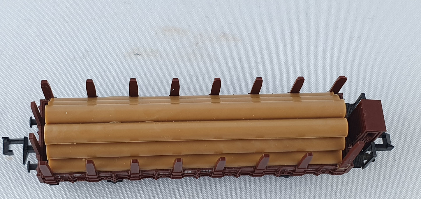 Roco 02314B DB Rungenwagen mit Brhs, mit Röhrenladung OVP (DG871)