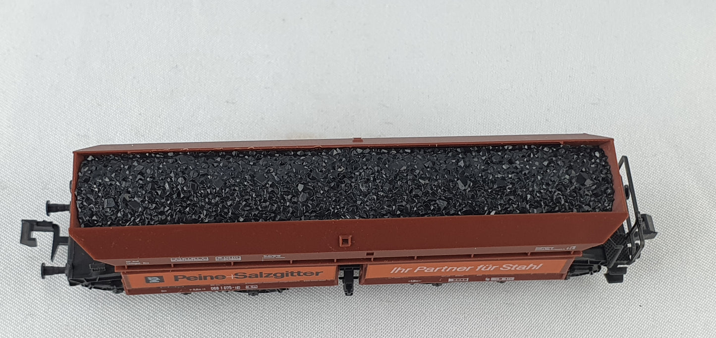 Roco 25116 DB Selbstentladewagen ´Peine+Salzgitter´ ´Ihr Partner für Stahl´, mit Erzladung (DG868)