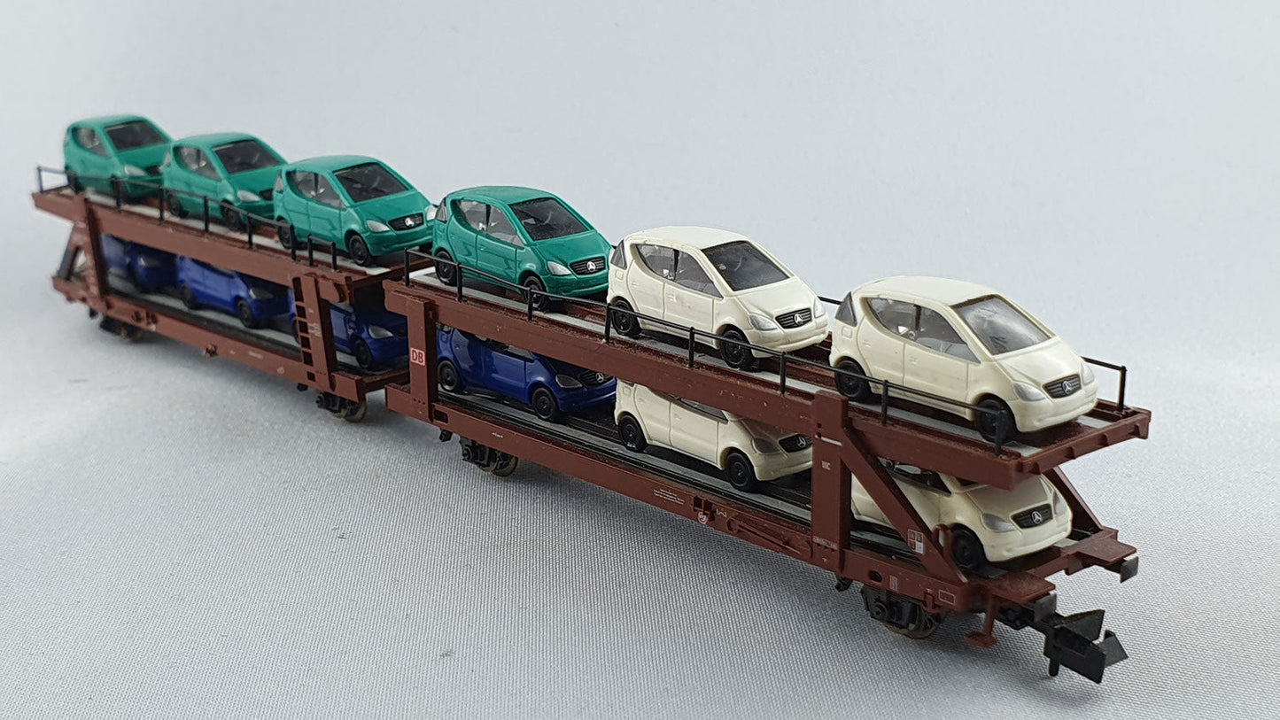 Minitrix 15207 DB Autotransporteinheit mit 12 Mercedes A-Klasse (DG75)