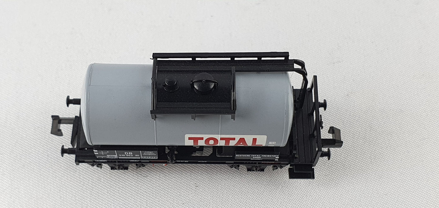 Minitrix 13988 Wagon-citerne DB "TOTAL" emballage d'origine (DG279)