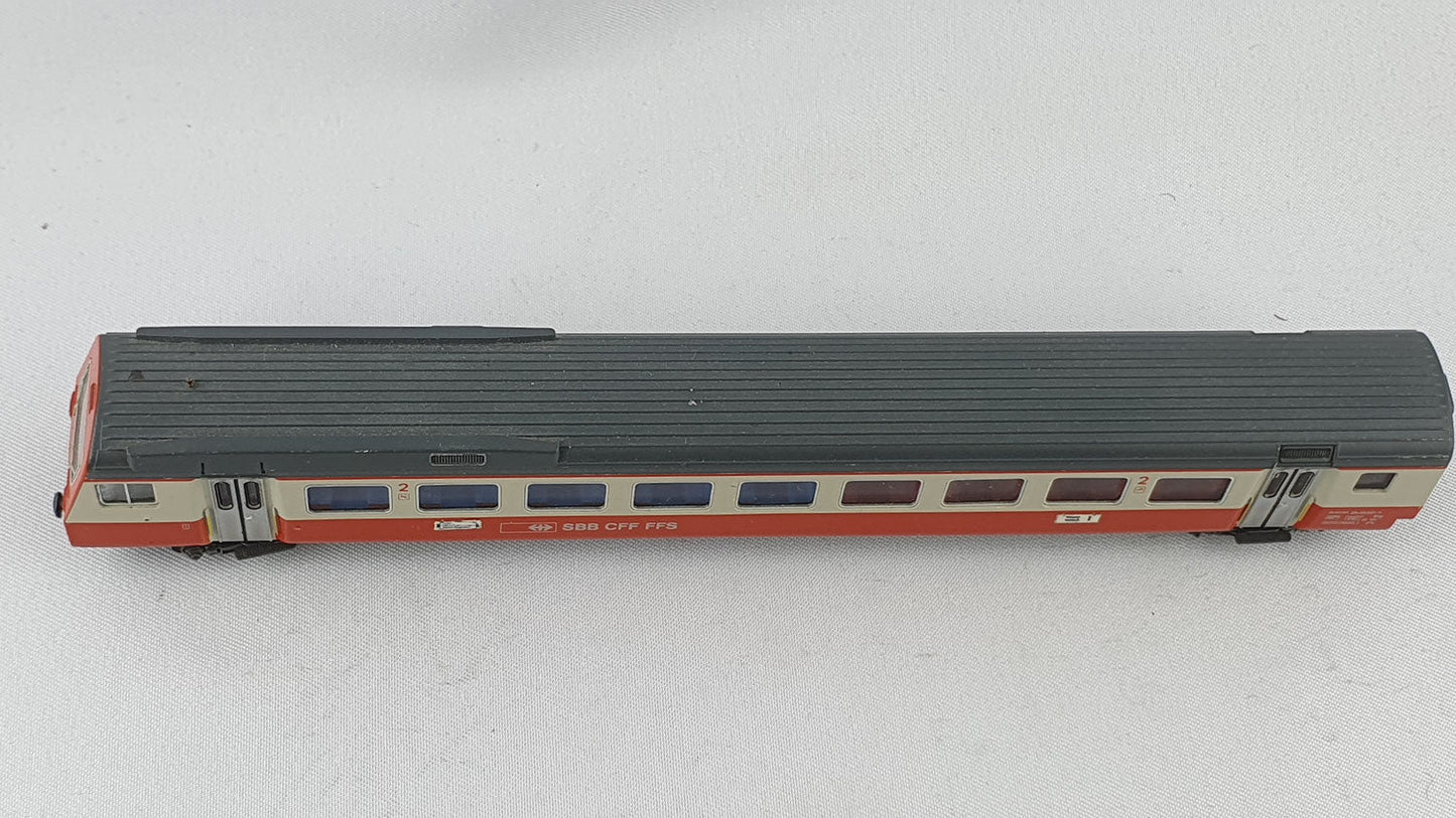 Minitrix 13158 SBB Steuerwagen 2. Kl. Swiss Express (BW5)