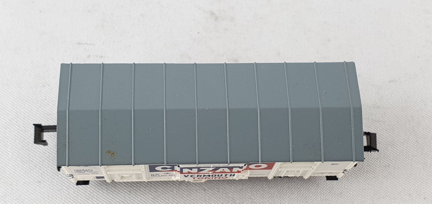Minitrix 13603 FS ged.Güterwagen "CINZANO" OVP (DG526)