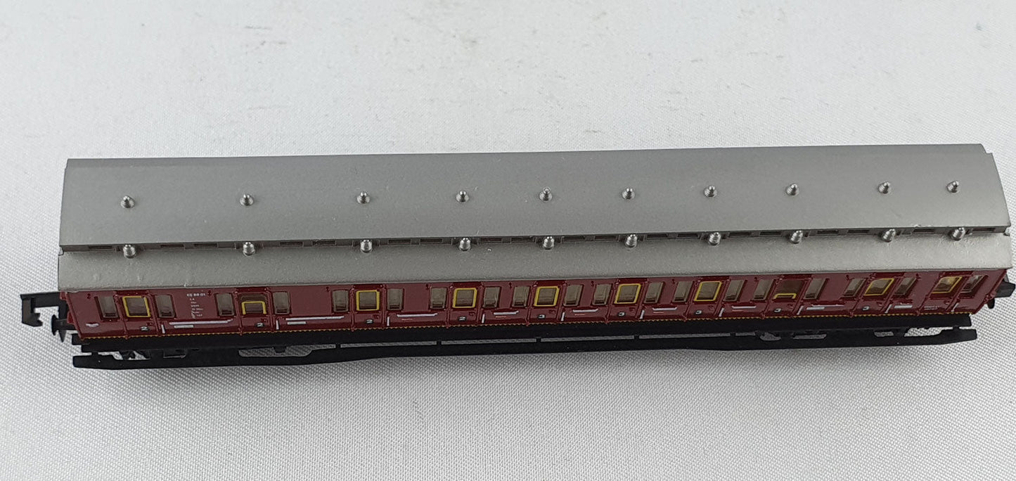 Arnold 2936 DB Steuer-Abteilwagen ES 88 2. / 3. Kl. rot OVP (DP356)