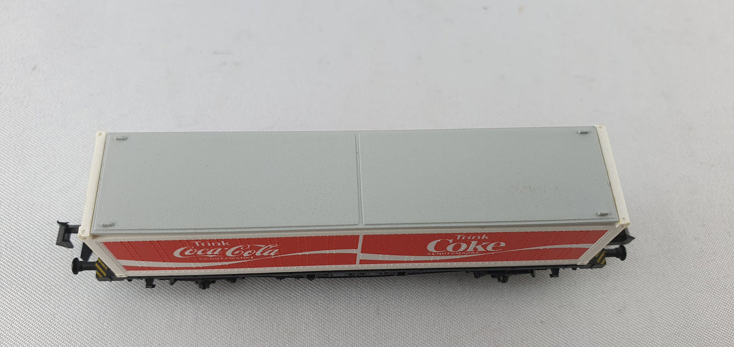 Fleischmann 8243 DB Container Tragwagen "Coco Cola" (DG382)