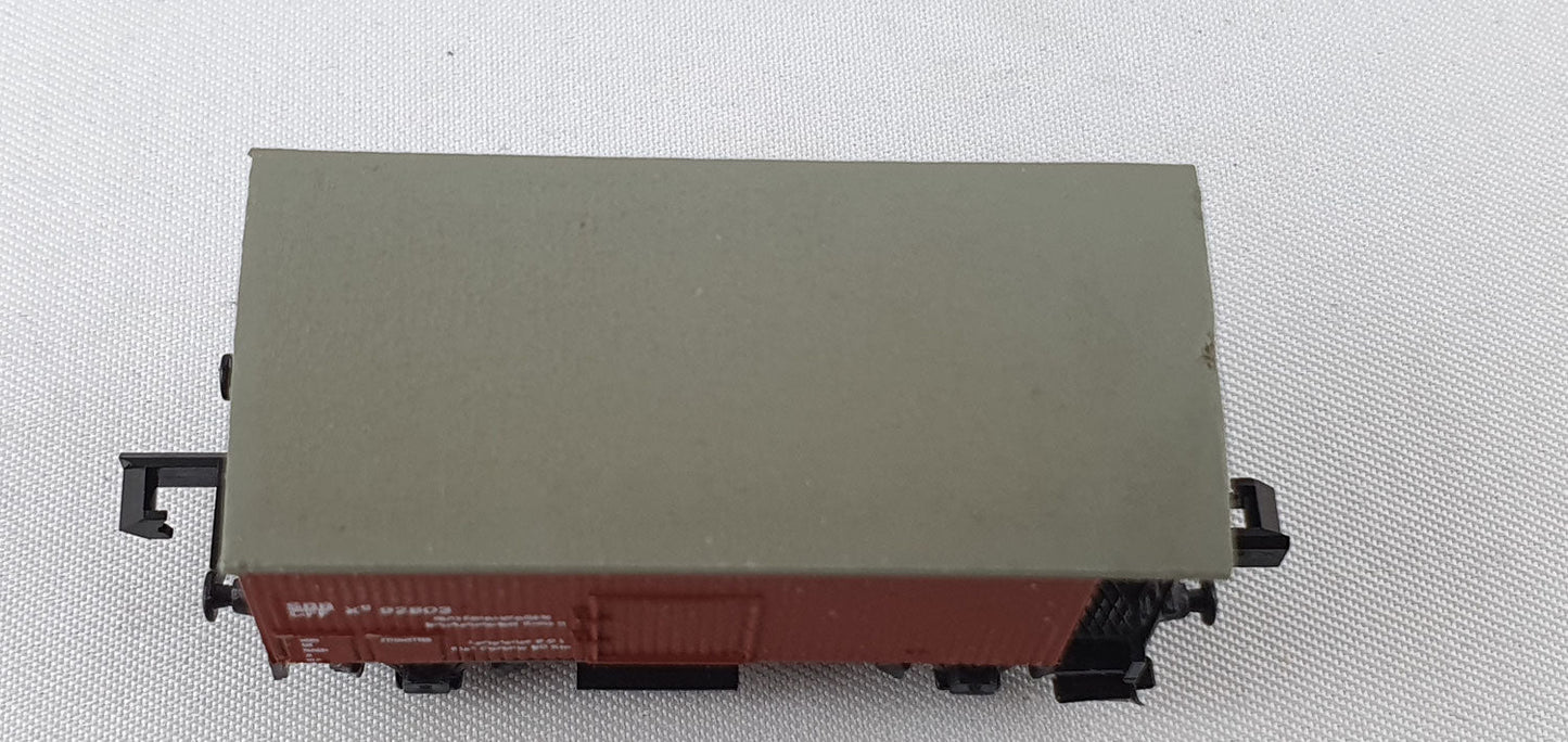 SwissToys 3 SBB Flachdachwagen braun mit Brb (DG477)