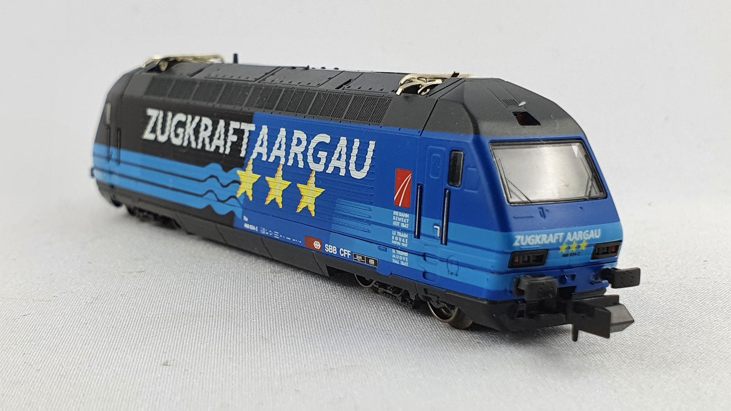Kato 13709-23 SBB Re 460 "Zugkraft Aargau" OVP E-Lok (WL1)