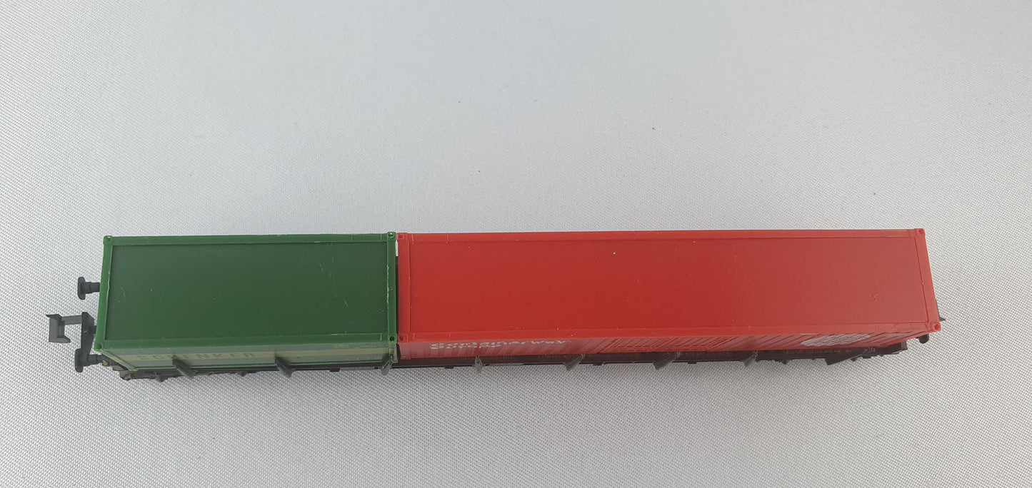 Minitrix 51 3512 00 DB Containertragwagen "Containerway Europe / Schenker" (DG680)