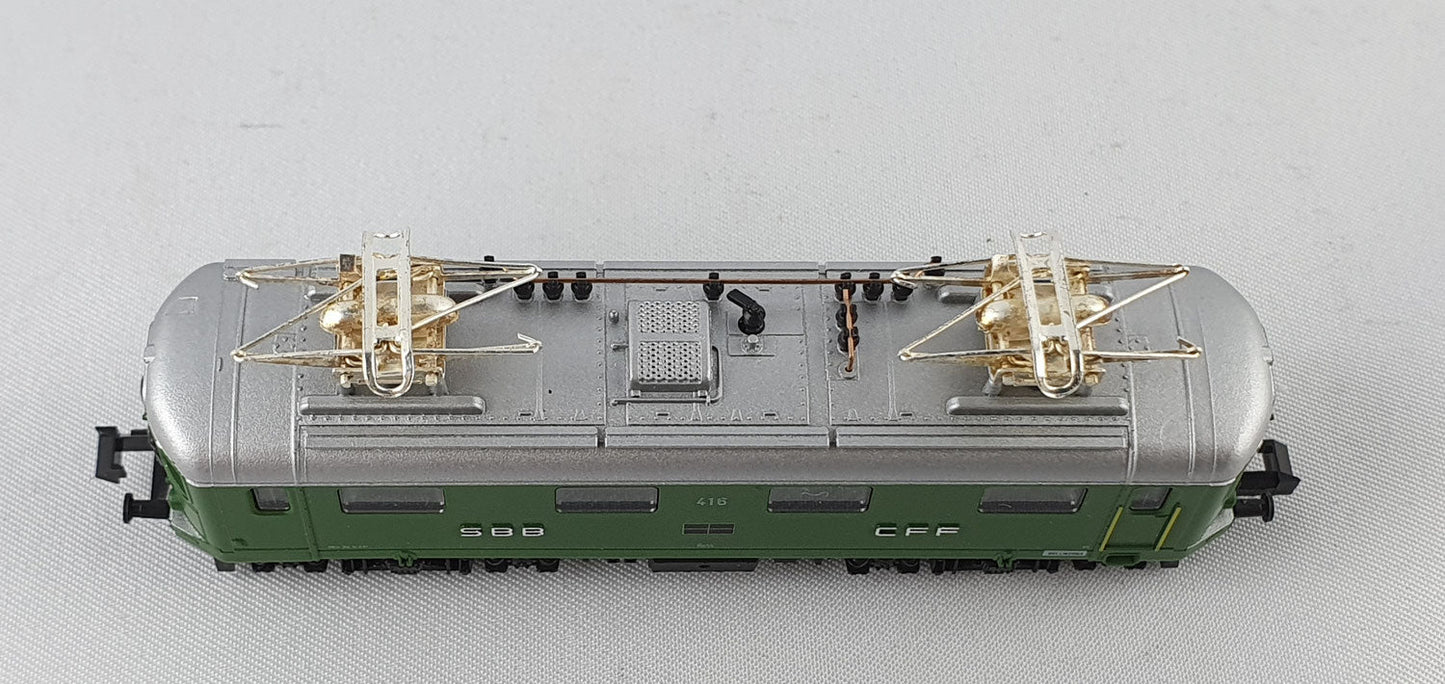 Hobbytrain 11024 SBB Re 4/4 locomotive électrique vert lime emballage d'origine (ML8)