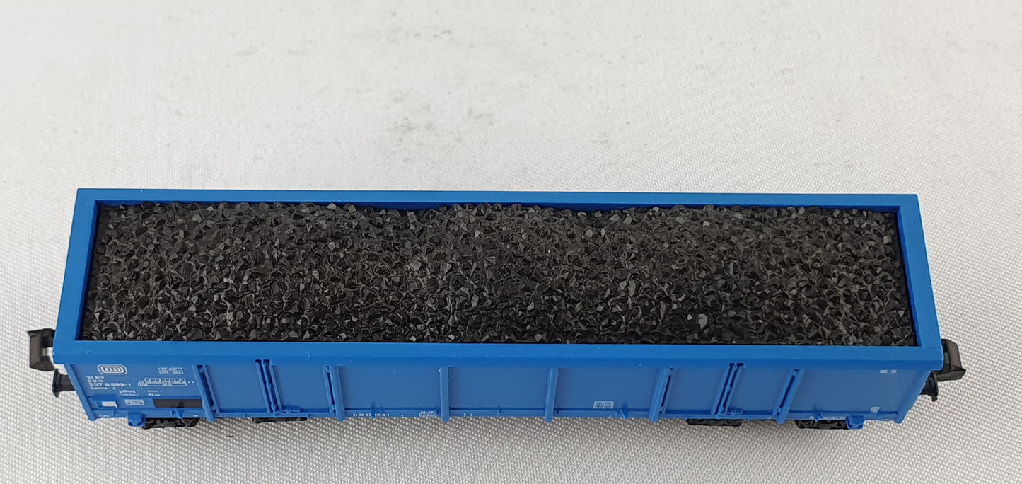 Roco 25223 DB off. Güterwagen blau mit Kohle OVP (DG485)
