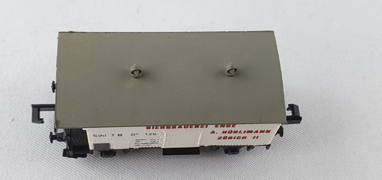 SwissToys 9 SiTB Bierwagen "Brauerei Enge A. Hürlimann" mit Kreidetafel OVP (DG470)