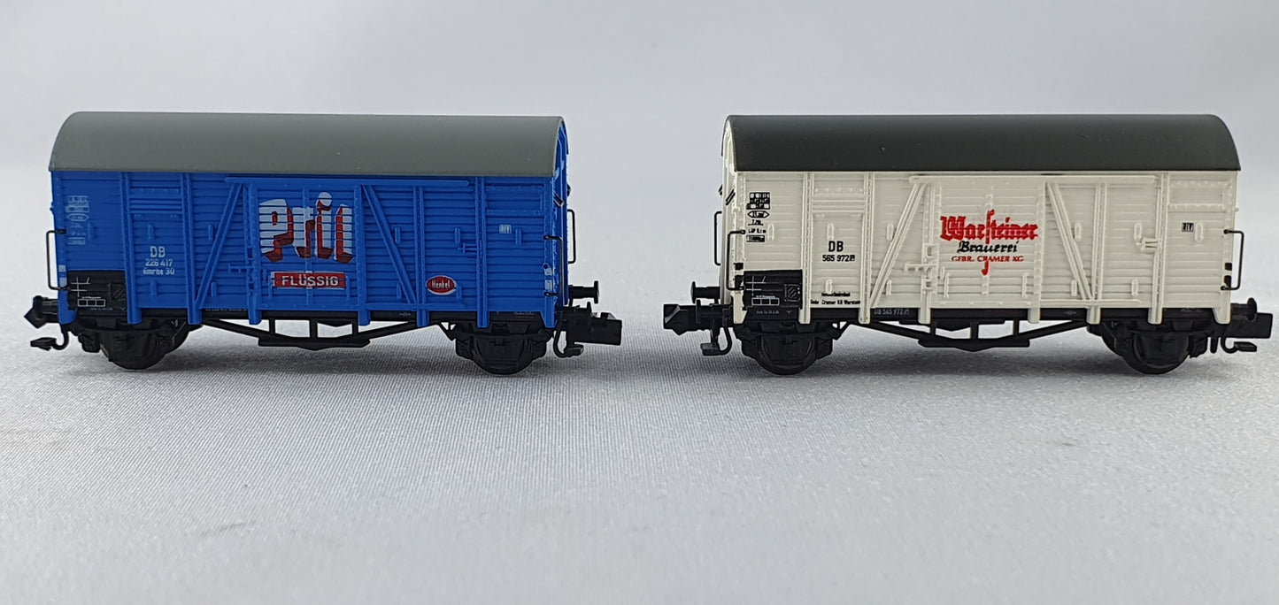Hobbytrain  H24912 DB Set gedeckter Güterwagen "Pril + Warsteiner" OVP (PB4)