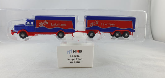 Lemke LC3316 truck Krupp Titan trailer Haribo OVP (PB12) 