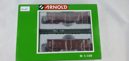 Arnold HN6411 Renfe Wagon Set Open Freight Cars with Logs OVP (PB22) 