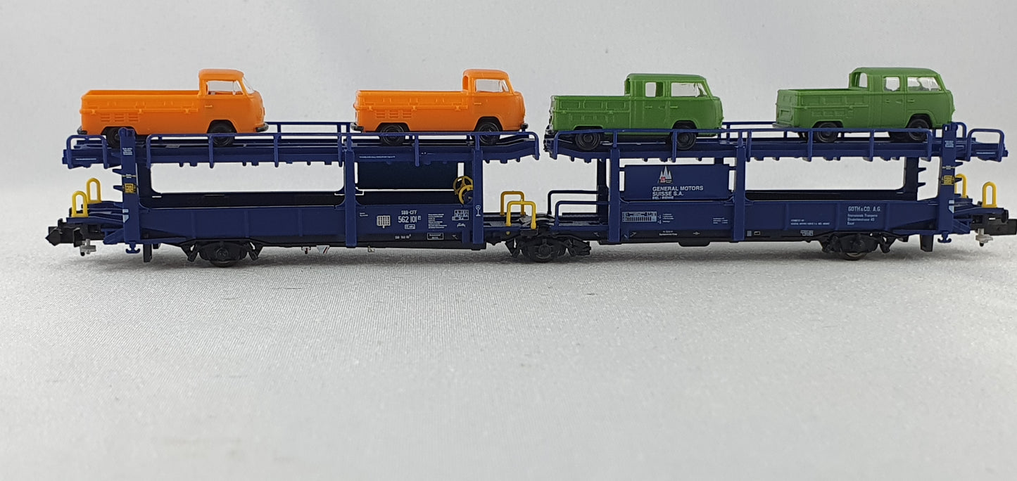 Hobbytrain  H23921 SBB Autoransportwagen mit 4 VW T2 OVP (GWG1)