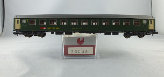 Hobbytrain 20003 Voiture à compartiments CFF 2e classe orig. 