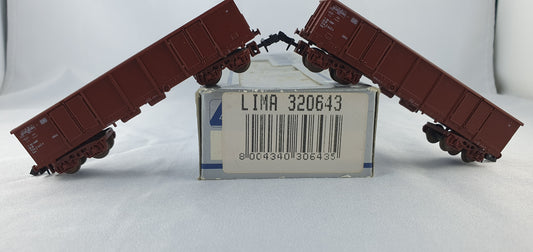 Lima Minitrain 320643 DB wagon set with two open freight wagons OVP (CWG28) 