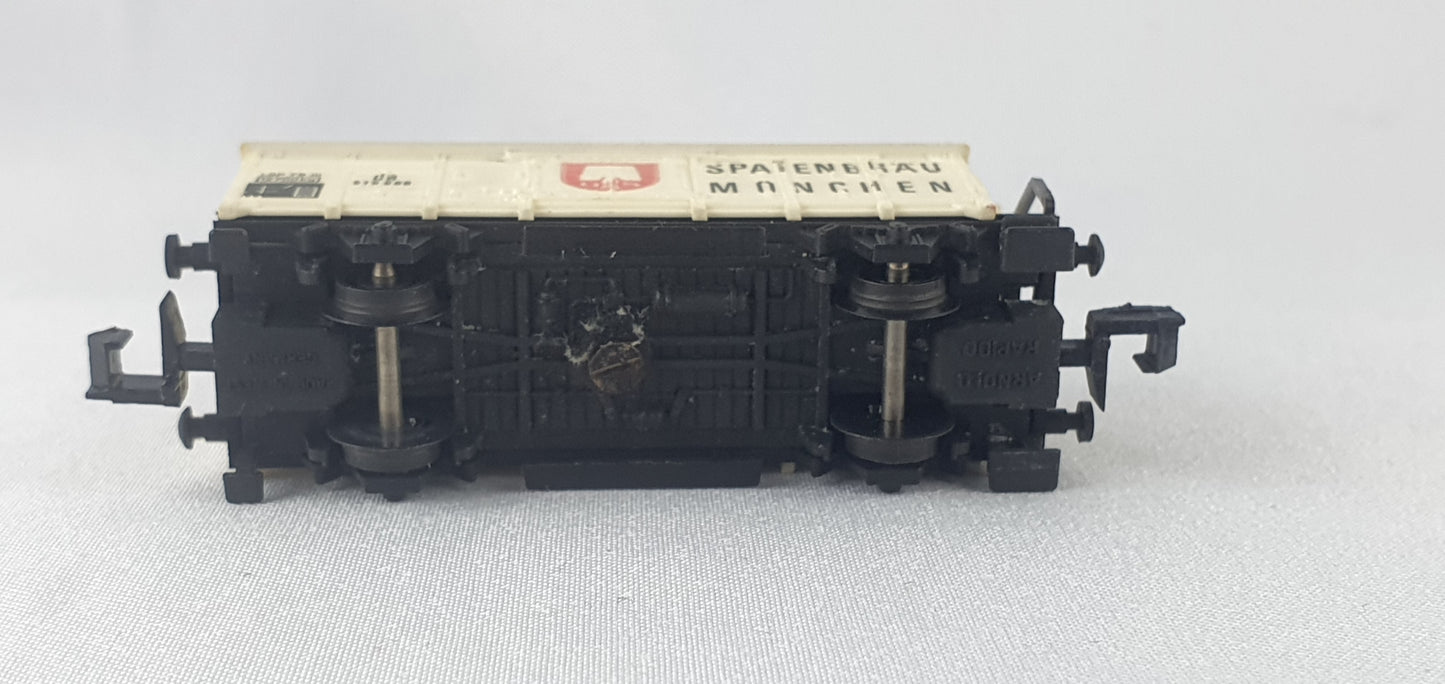 Arnold 0427 DB Wärmeschutzwagen (Bierwagen) mit Brhs, "SPATENBRÄU MÜNCHEN" (DG822)