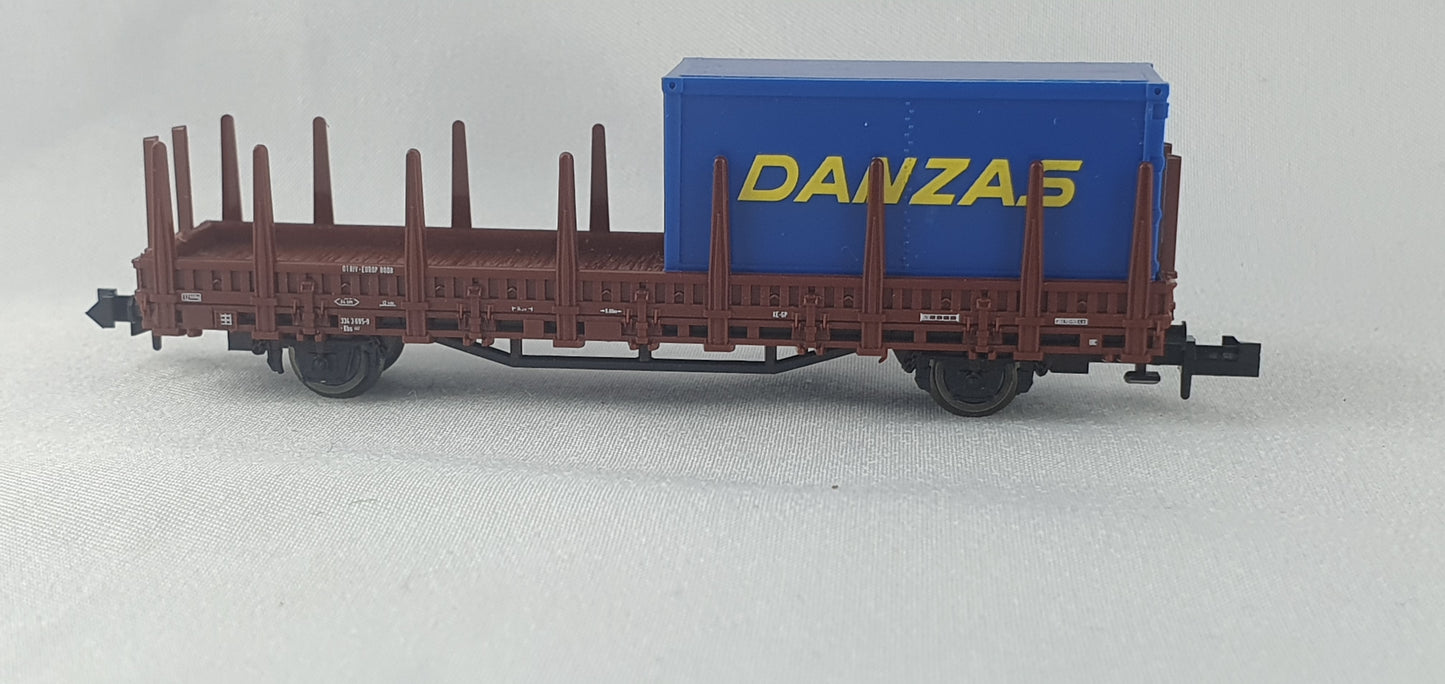 Roco 25015 DB Rungenwagen mit 1 Container Danzas (DG827)