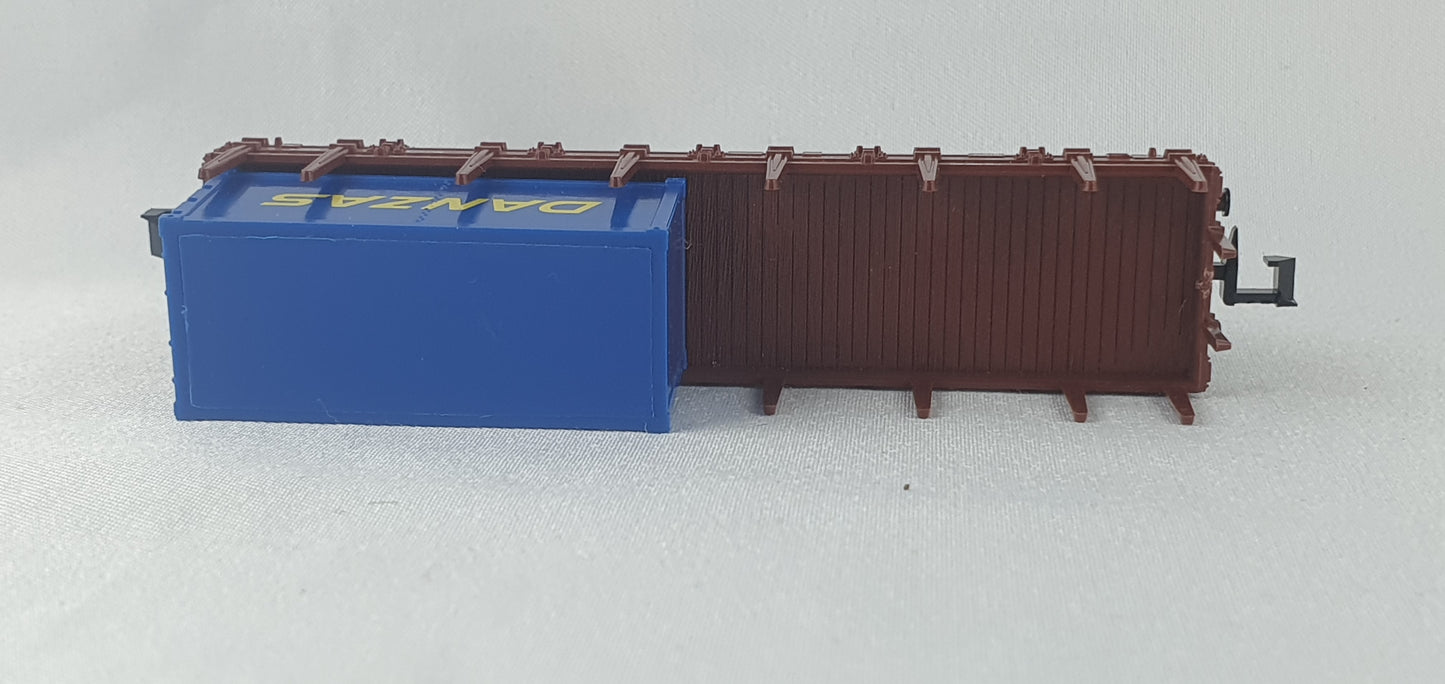 Roco 25015 DB Rungenwagen mit 1 Container Danzas (DG827)