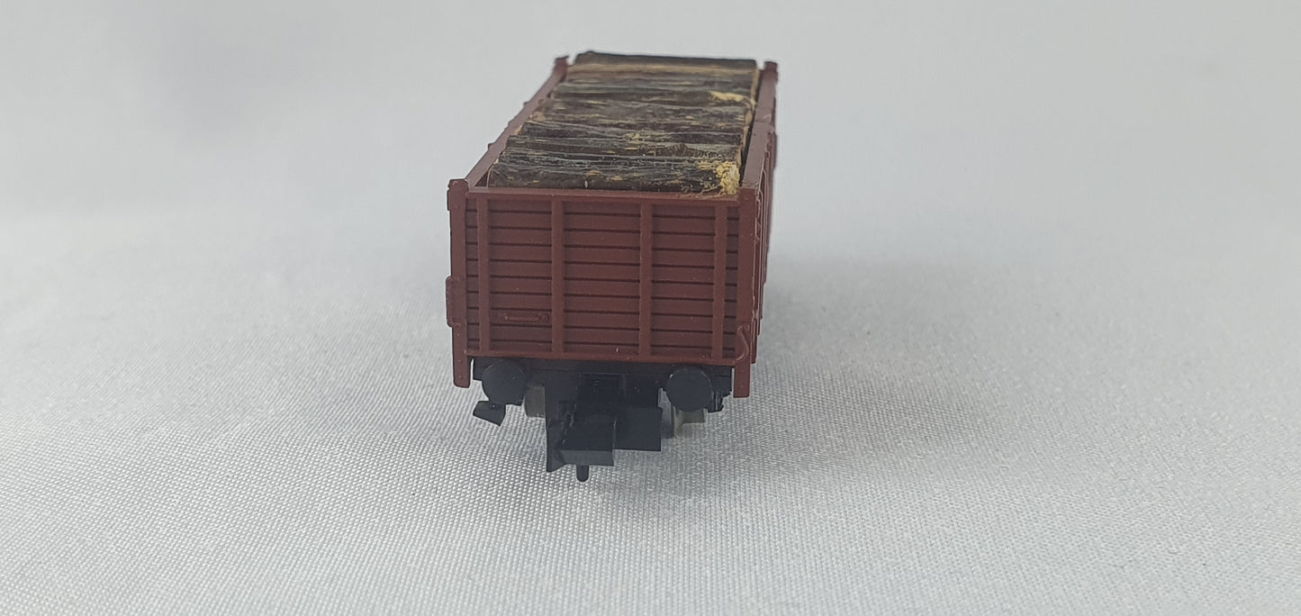 Roco 25059.2 DB Offener Güterwagen, mit Holzstämmen (DG829)
