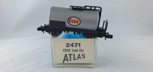 Wagon-citerne Atlas 2471 DB avec plate-forme de serre-frein « ESSO » dans son emballage d'origine (DG886) 