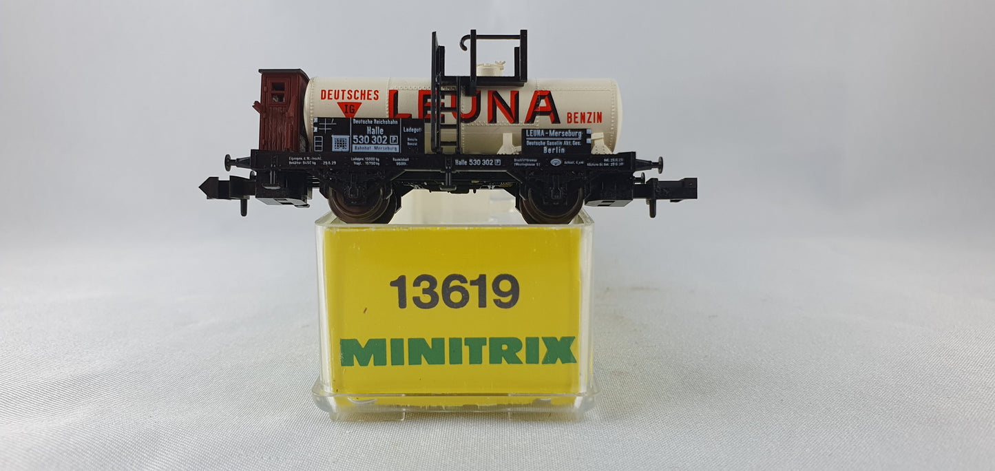 Minitrix 13619 DRG Kesselwagen mit Brhs, ´LEUNA´ OVP (DG832)