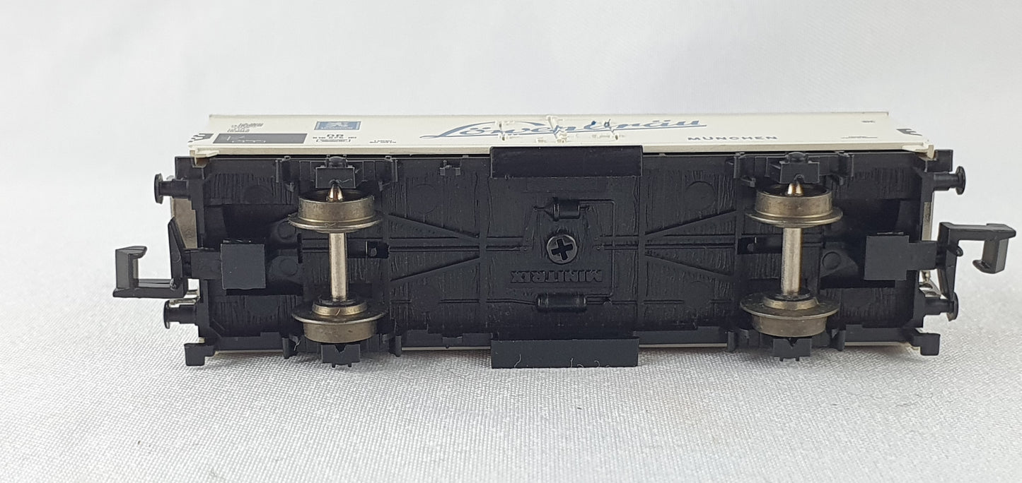 Minitrix 15194-02 DB Kühlwagen (Bierwagen) `Löwenbräu MÜNCHEN` OVP (DG839)