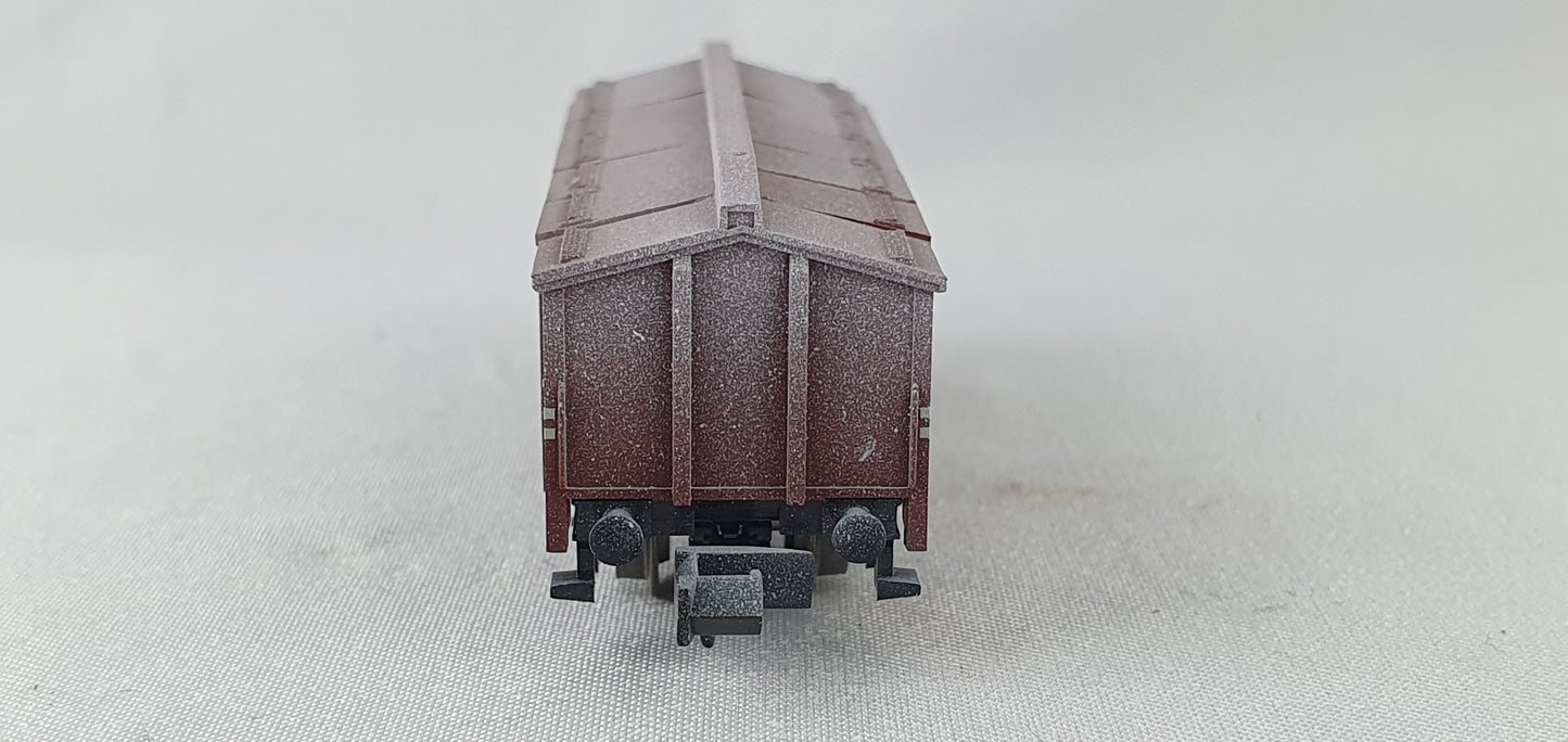 Minitrix 15194-025 DB Klappdeckelwagen, gealtert, OVP (DG840)