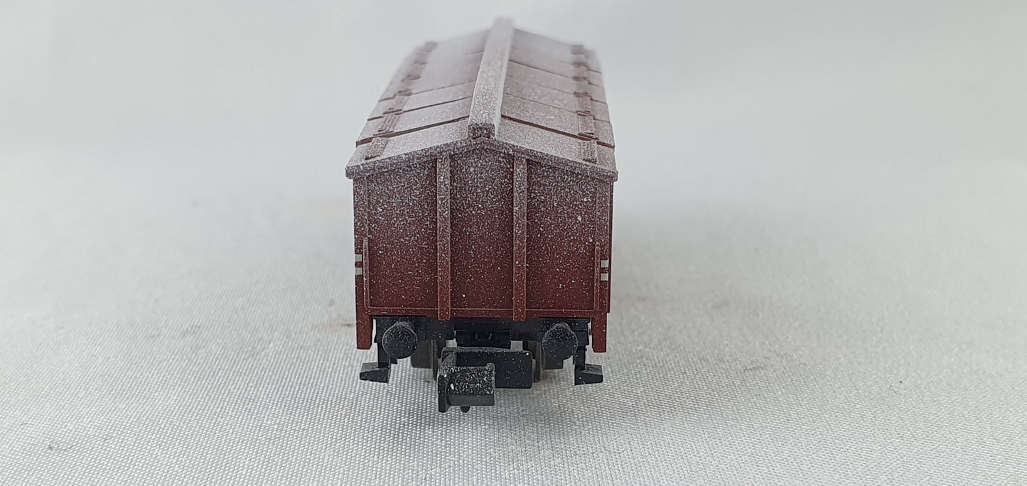 Minitrix 15194-026 DB Klappdeckelwagen, gealtert, OVP (DG841)