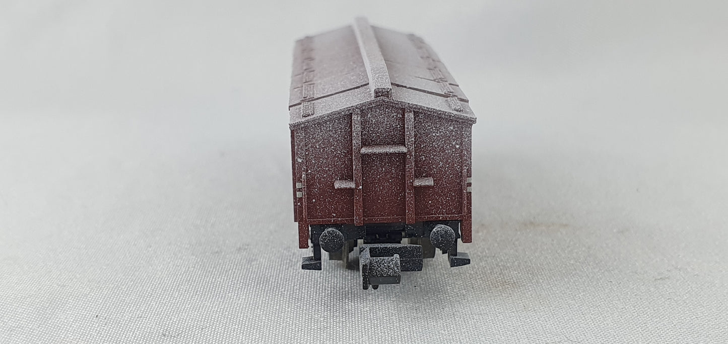 Minitrix 15194-026 DB Klappdeckelwagen, gealtert, OVP (DG841)