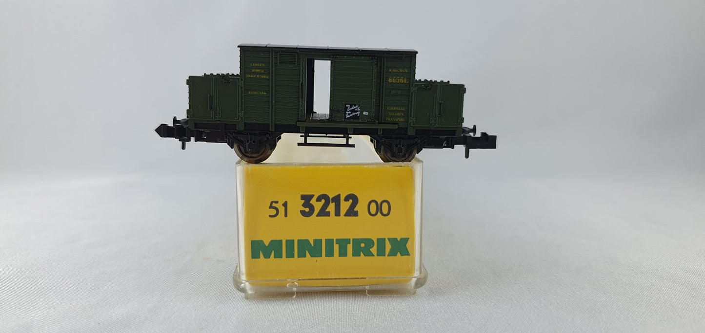 Minitrix 51 3212 00 K.Bay.Sts.B Kolonialwarenwagen OVP (DG843)