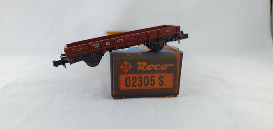 Wagon à bords bas Roco 2305S DB, emballage d'origine (DG870) 