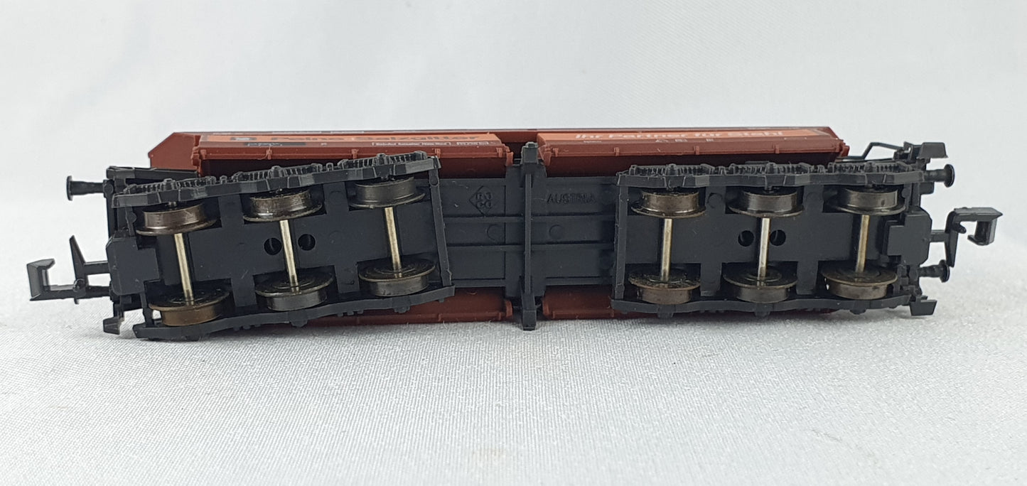 Roco 25116 DB Selbstentladewagen ´Peine+Salzgitter´ ´Ihr Partner für Stahl´, mit Erzladung  (DG868)