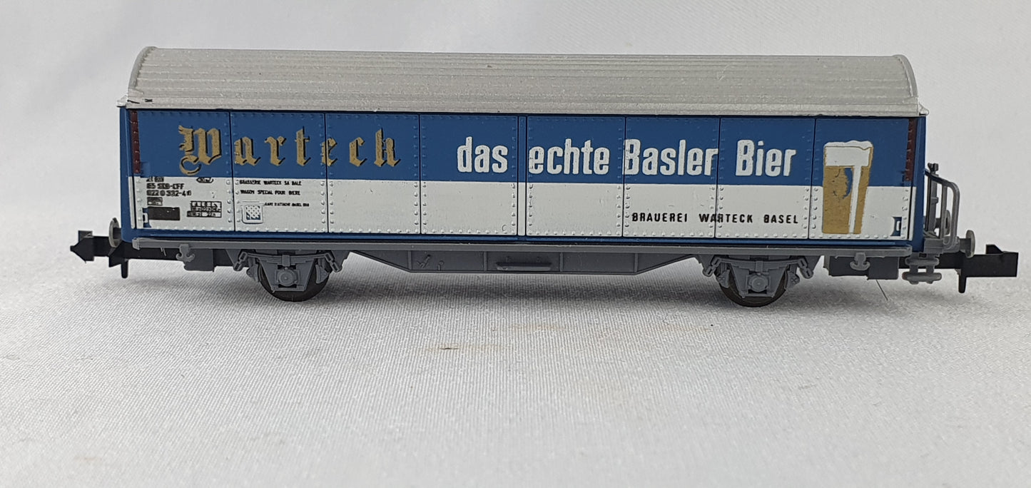 Roco 25065 SBB Schiebewandwagen (Bierwagen), ´WARTECK das echte Basler Bier´ (E6888)
