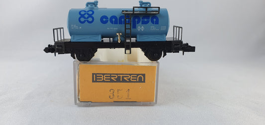 Wagon-citerne à deux chambres Ibertren 351 RENFE « campsa » OVP (PR12) 