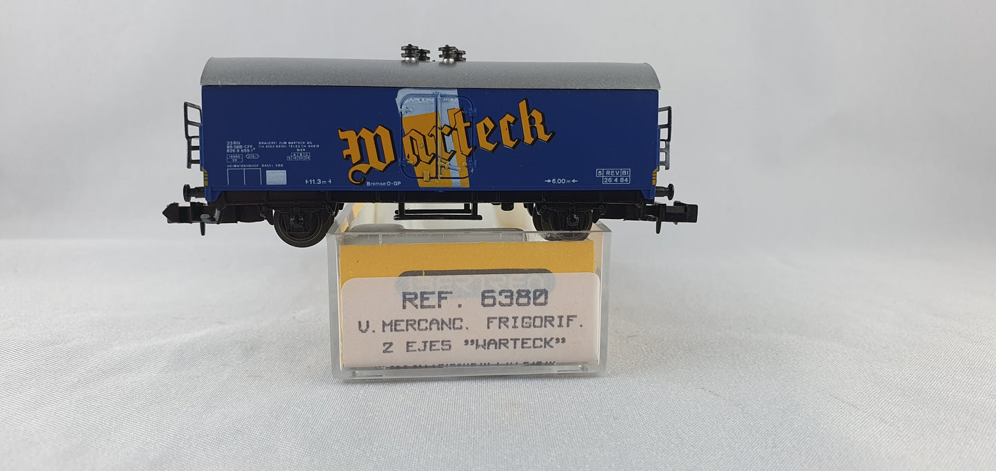 Ibertren 6380 SBB Kühlwagen Bierwagen "Warteck" OVP (PMG7)