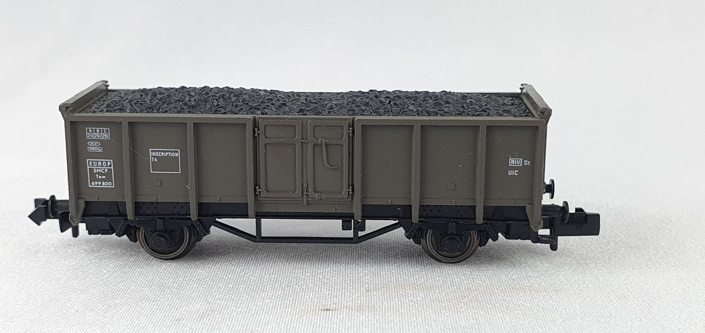 Fleischmann 8206 SNCF offener Güterwagen mit Kohleladung OVP (E6003)