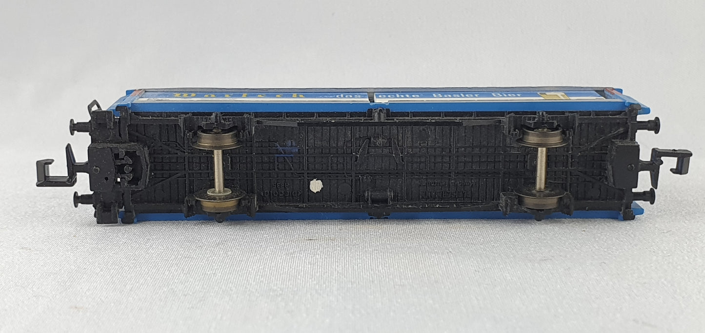 Fleischmann 8337 SBB Schiebewandwagen (Bierwagen), `Warteck das echte Basler Bier` OVP (DG875)