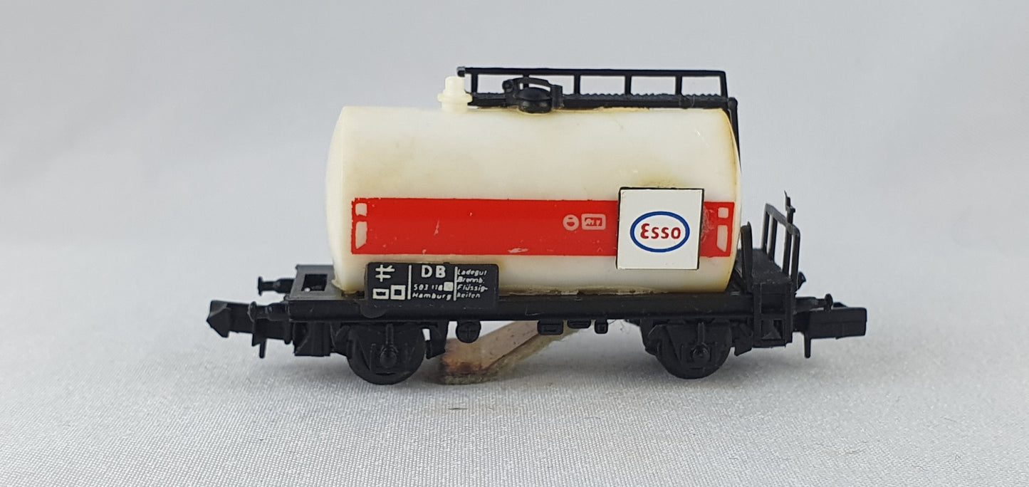 Herkat 1403 DB Kesselwagen ESSO, Schienenreinigungswagen OVP (DG884)