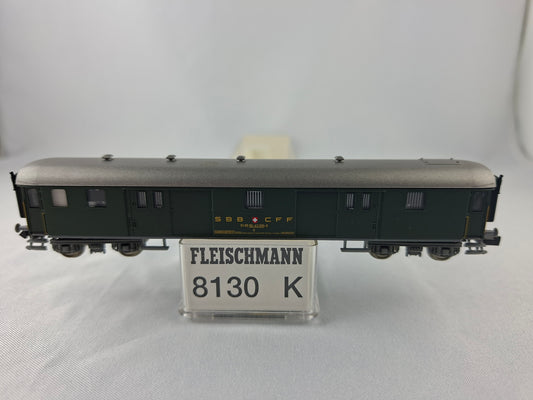 Fourgon à bagages Fleischmann 8130K pour trains express CFF, construction en acier lourd, OVP (EOW6) 