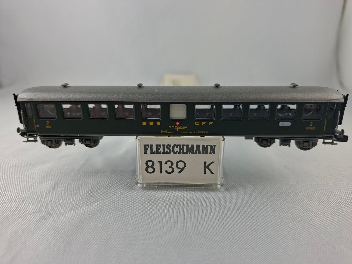 Fleischmann 8139K SBB Grossraumwagen 2. Kl.  schwere Stahlbauart OVP (EOW7)