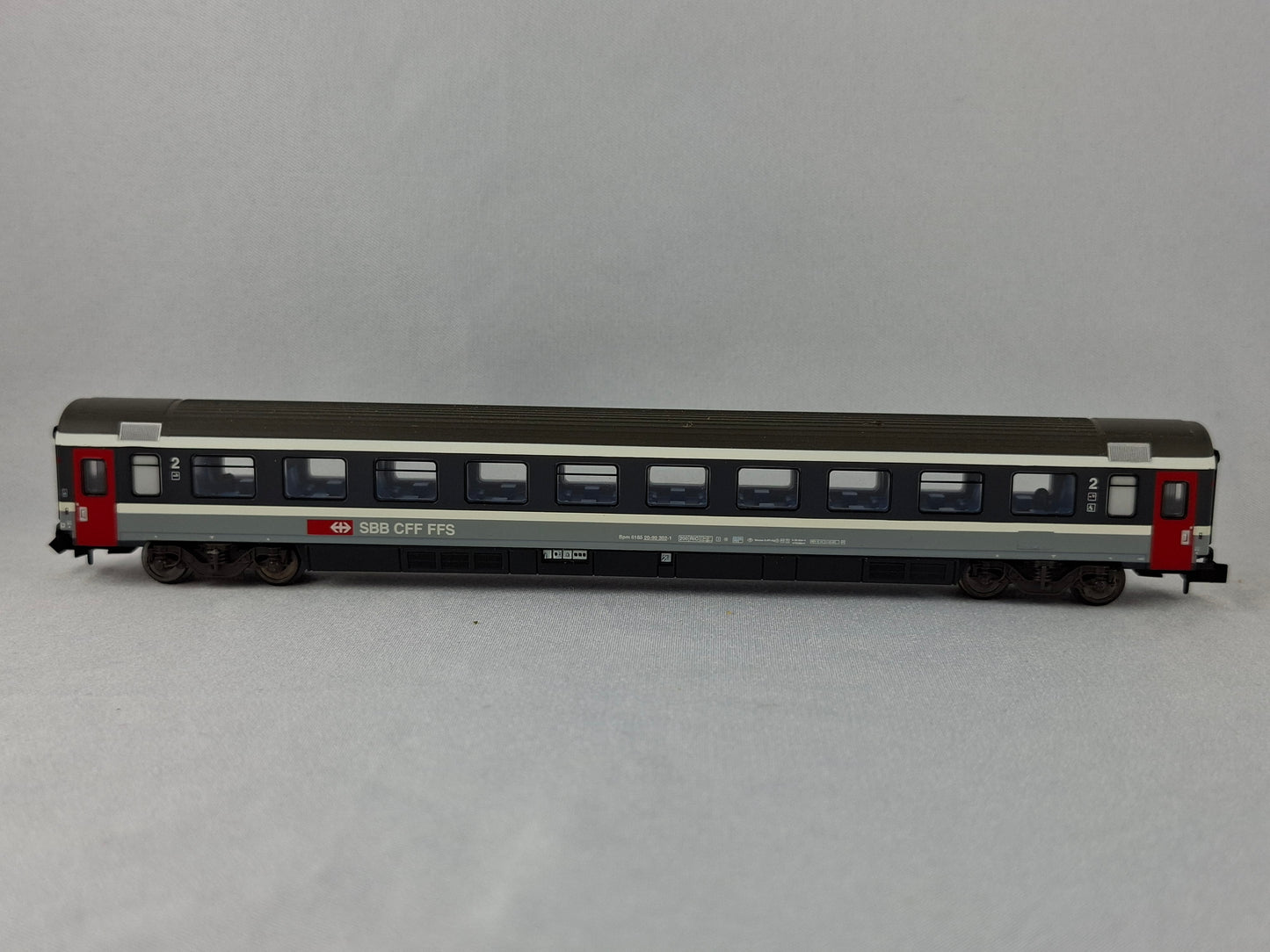 Minitrix 15906 SBB EC Grossraumwagen 2. Kl. OVP (EOW10)