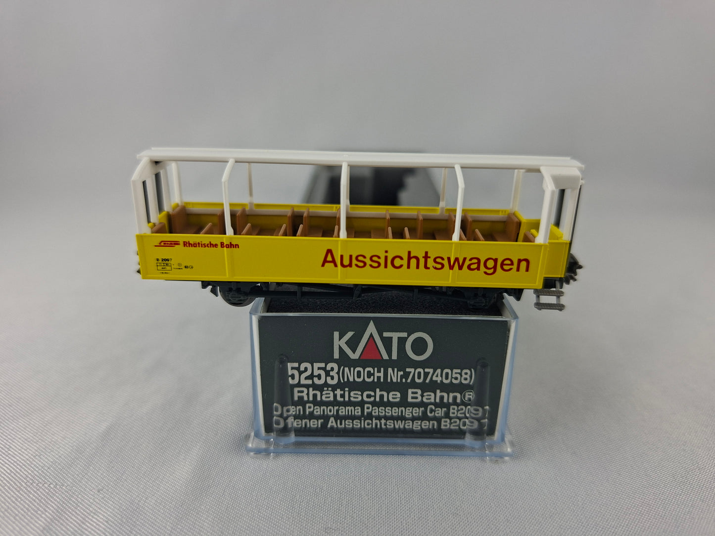 Kato 5253 RhB offener Aussichtswagen 2. Kl. Bernina Express OVP (EOW12)