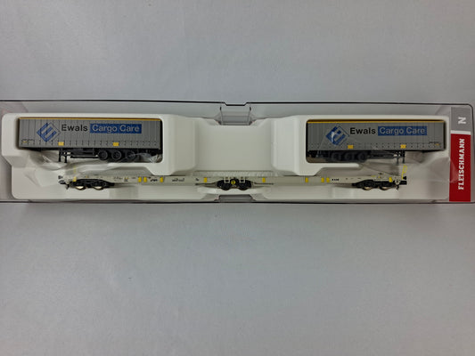 Fleischmann 825008 AAEC Gelenk-Taschenwagen ´Ewals Cargo Care´ OVP (EOW29)