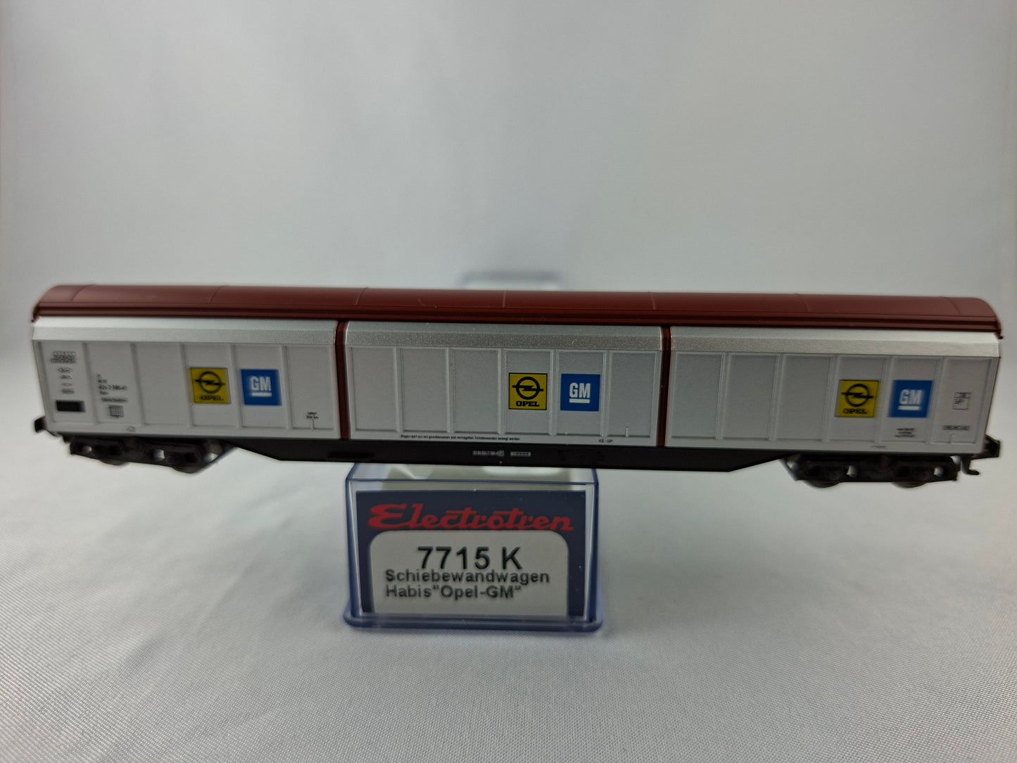Wagon à parois coulissantes grande capacité Electrotren 7715 DB « Opel », « GM » OVP (EOW35) 