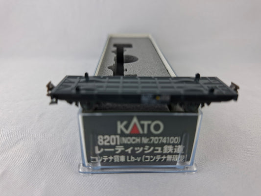 Wagon de marchandises Kato 8201 RhB sans conteneur, emballage d'origine (EOW32)